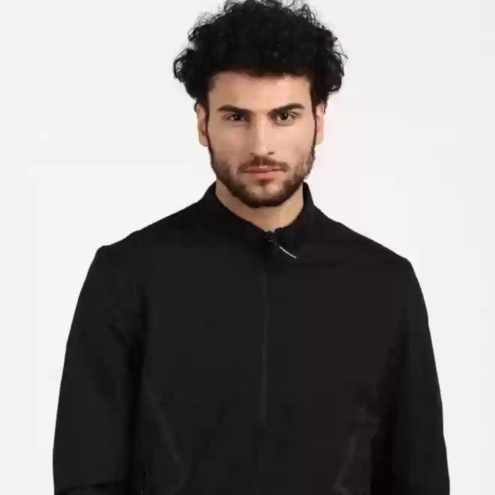 Perry Ellis black full zipper jacket men’s size extra large - Picture 1 of 5